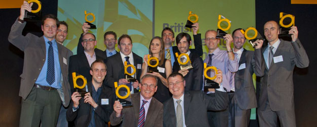The Amantys team and their awards.